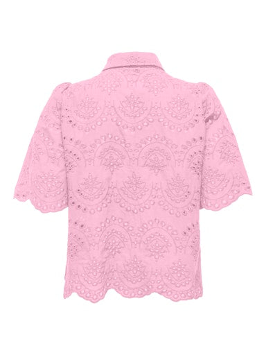 Blouses korte mouw roze ONLY