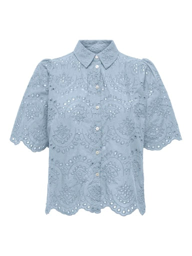 Blouses korte mouw blauw ONLY