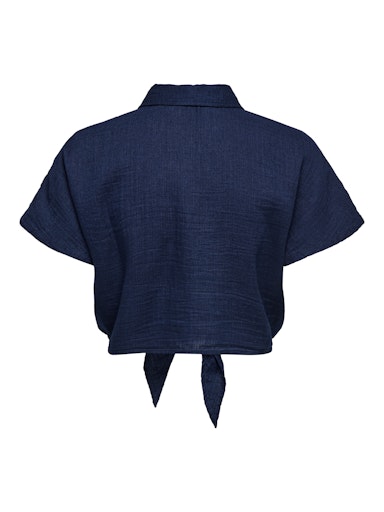 Blouses korte mouw blauw ONLY