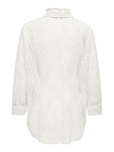 Blouses lange mouw beige ONLY