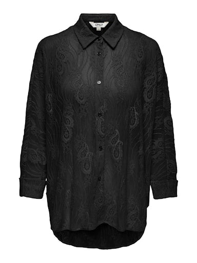 Blouses lange mouw zwart ONLY