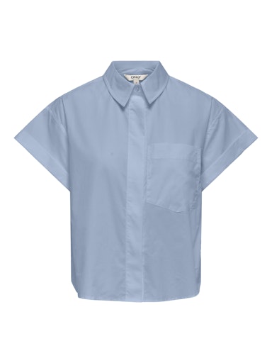 Blouses korte mouw blauw ONLY