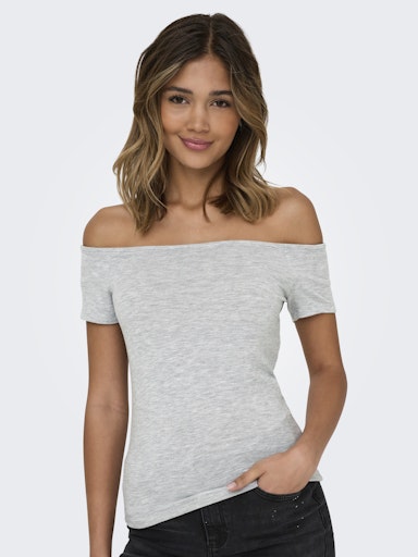 T-shirts korte mouw grijs ONLY