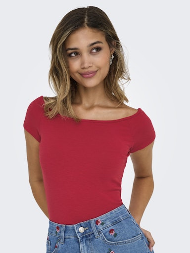 T-shirts korte mouw rood ONLY