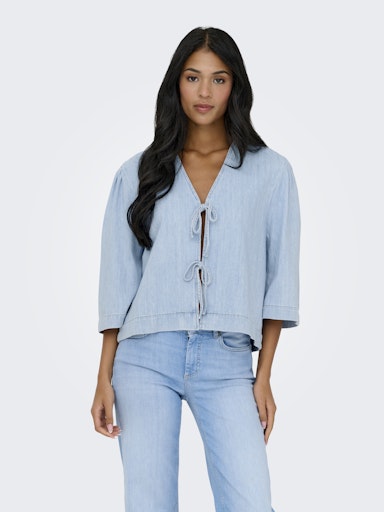 Blouses lange mouw blauw ONLY