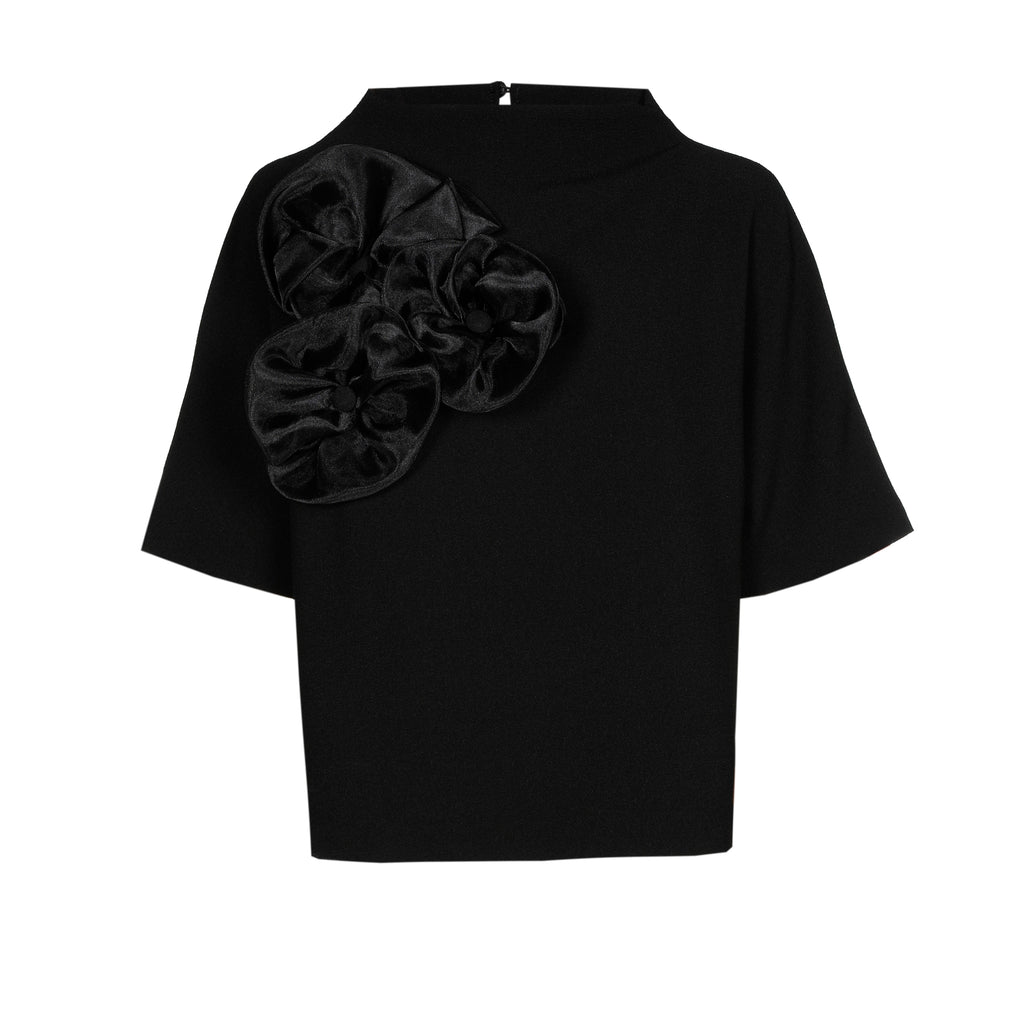 Blouses korte mouw zwart Caroline Biss