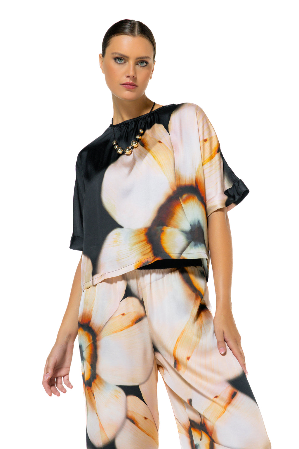 Blouses korte mouw multicolor Caroline Biss