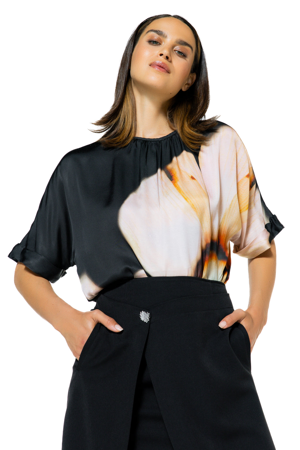 Blouses korte mouw multicolor Caroline Biss
