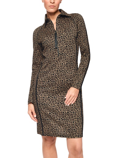 Jurken lange mouw bruin Marc Cain Sports