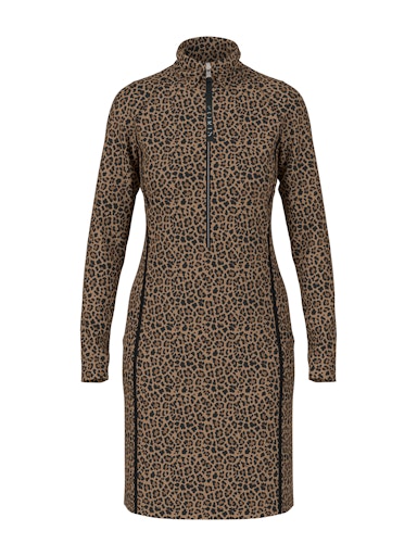 Jurken lange mouw bruin Marc Cain Sports