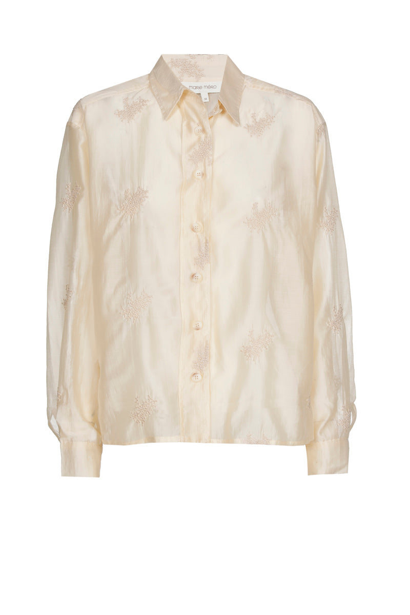 Blouses lange mouw beige Marie Méro