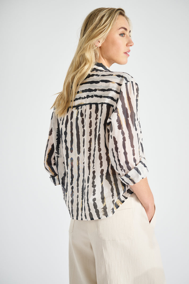 Blouses lange mouw zwart Marie Méro