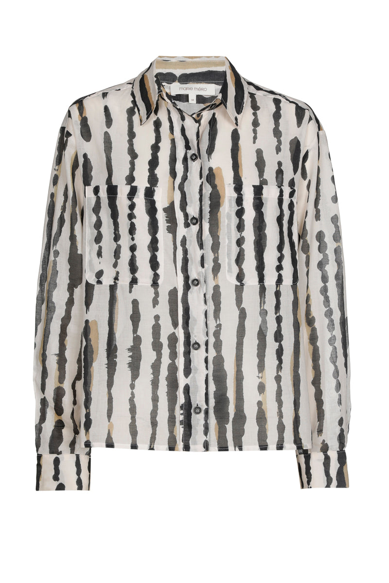 Blouses lange mouw zwart Marie Méro