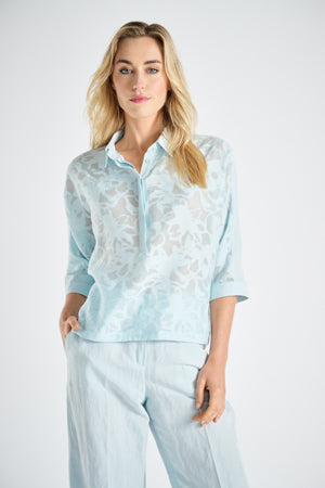 Blouses lange mouw groen Marie Méro