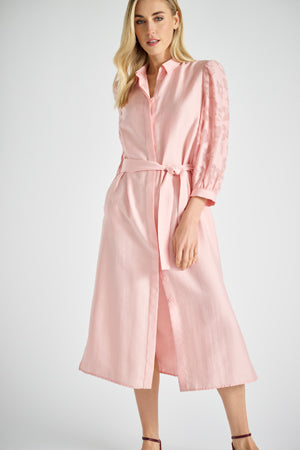 Jurken korte mouw roze Marie Méro