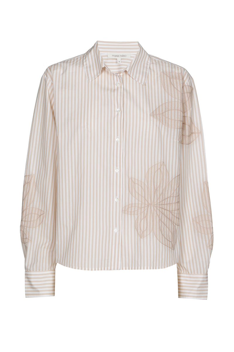 Blouses lange mouw beige Marie Méro