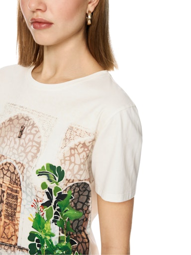 T-shirts korte mouw wit Marc Cain