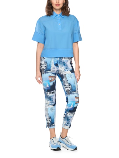 Blouses lange mouw blauw Marc Cain Sports