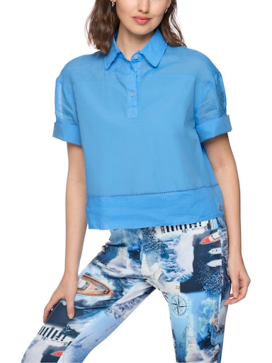 Blouses lange mouw blauw Marc Cain Sports