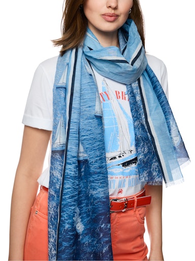 Sjaals blauw Marc Cain Sports