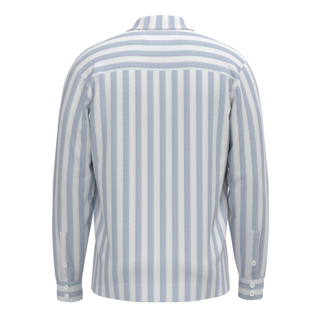 Hemden lange mouw blauw Napapijri