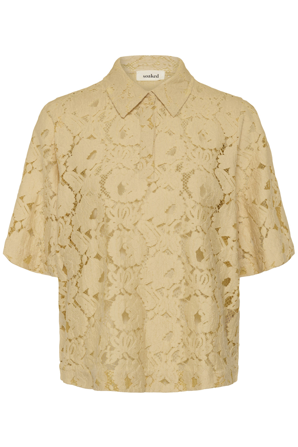 Blouses korte mouw geel Soaked In Luxury