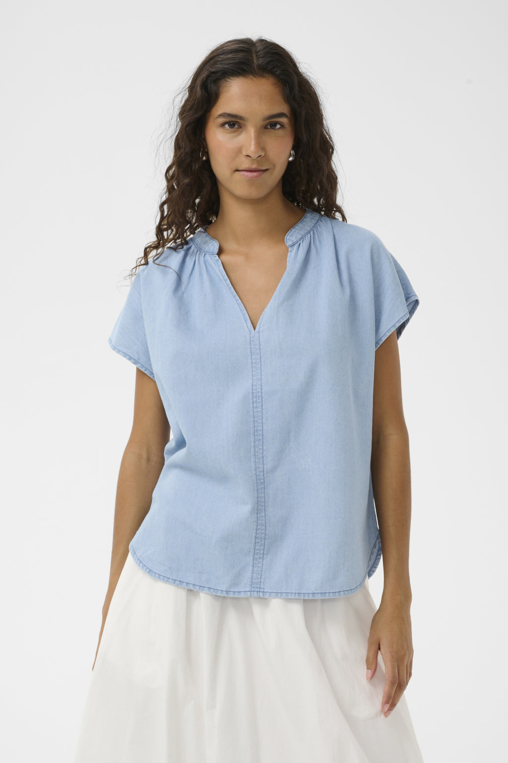 Blouses korte mouw blauw Soaked In Luxury