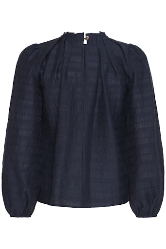 Blouses lange mouw blauw ICHI