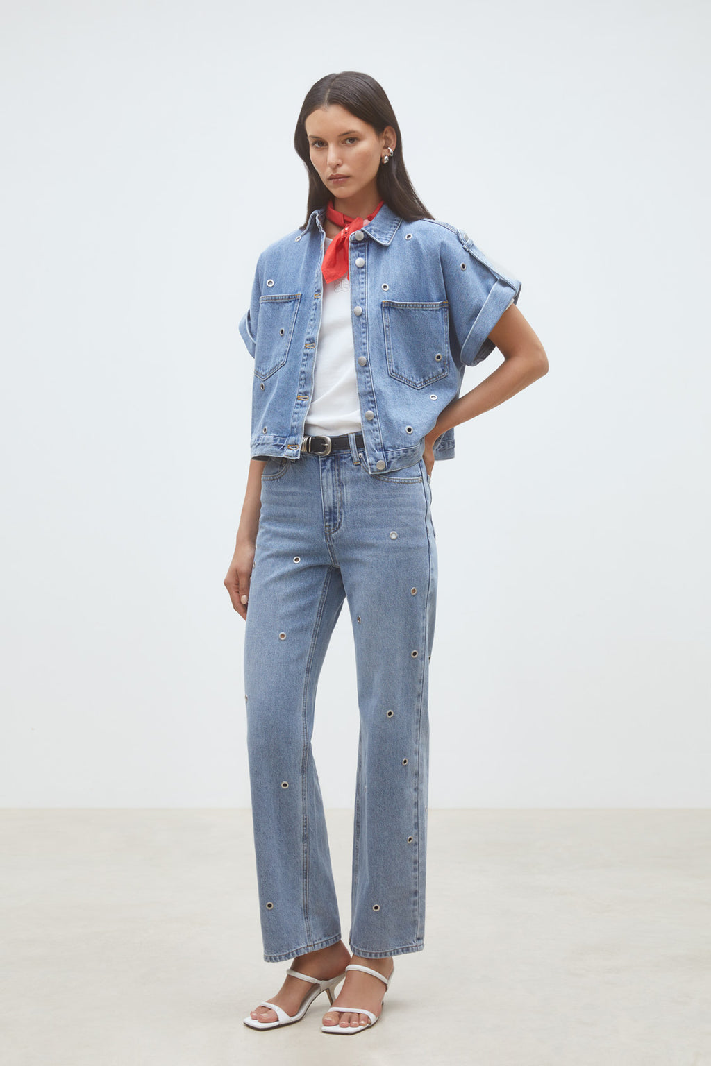 Blouses korte mouw blauw Suncoo Paris