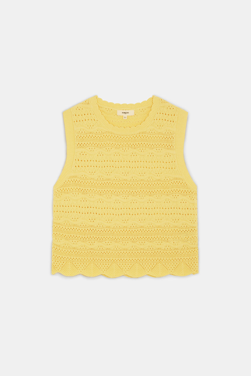 Pulls geel Suncoo Paris
