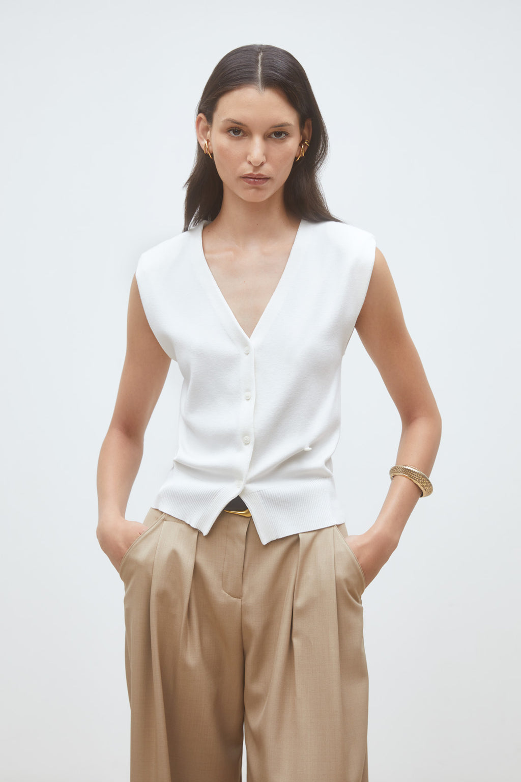 Gilets wit Suncoo Paris