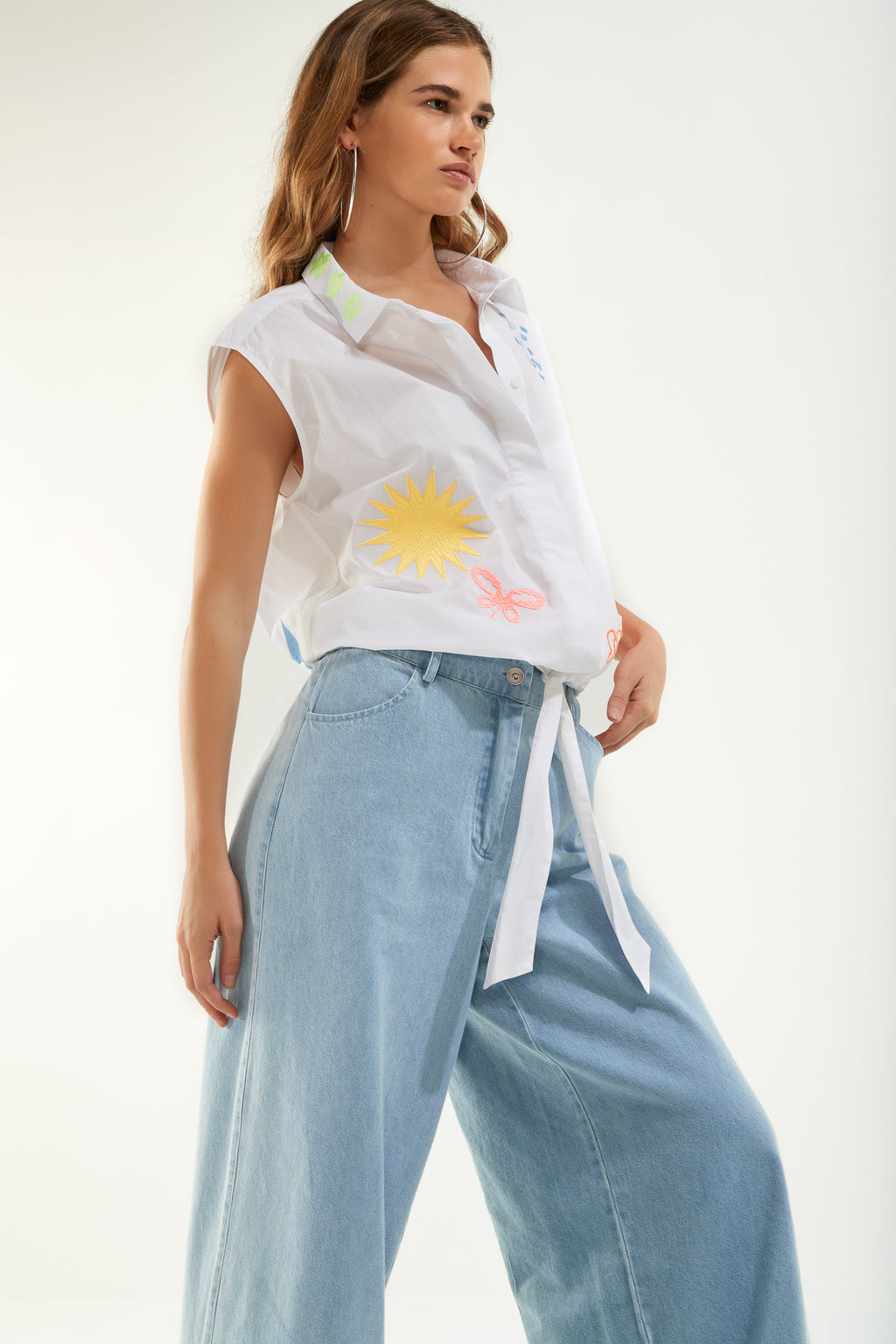 Blouses korte mouw multicolor Senso