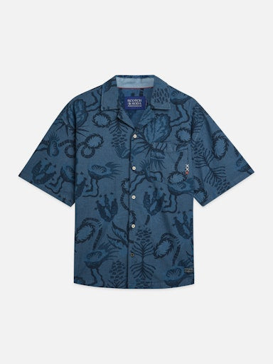 Hemden korte mouw blauw Scotch & Soda