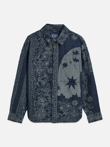 Hemden lange mouw blauw Scotch & Soda