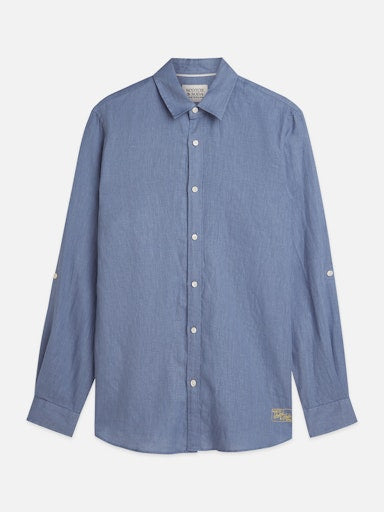 Hemden lange mouw blauw Scotch & Soda