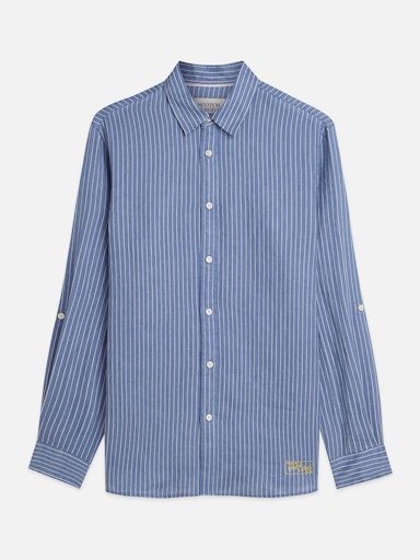 Hemden lange mouw blauw Scotch & Soda