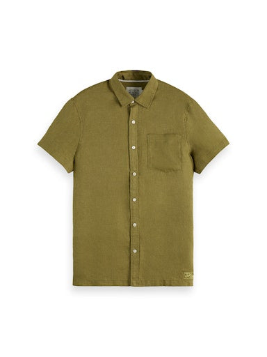 Hemden korte mouw groen Scotch & Soda