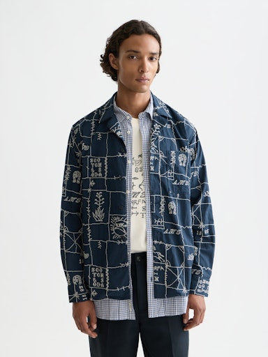 Hemden lange mouw zwart Scotch & Soda