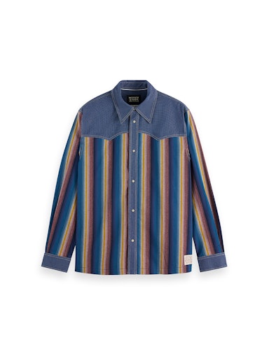 Hemden lange mouw blauw Scotch & Soda