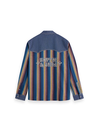 Hemden lange mouw blauw Scotch & Soda