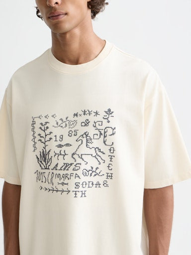 T-shirts korte mouw beige Scotch & Soda