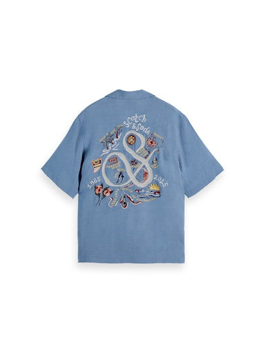 Hemden korte mouw blauw Scotch & Soda