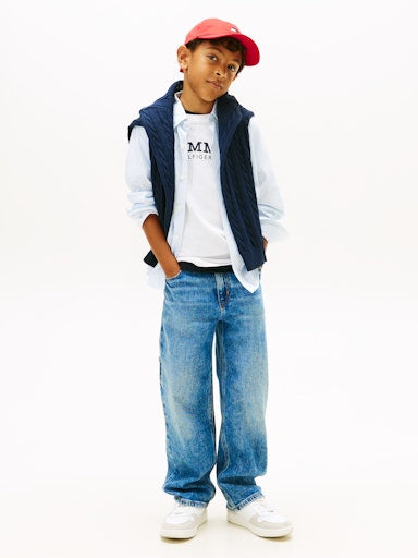 Hemden lange mouw wit Tommy Hilfiger