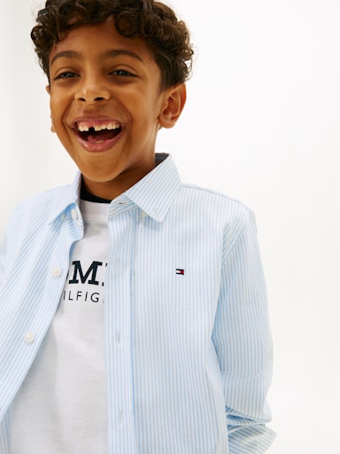 Hemden lange mouw wit Tommy Hilfiger
