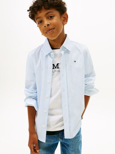 Hemden lange mouw wit Tommy Hilfiger