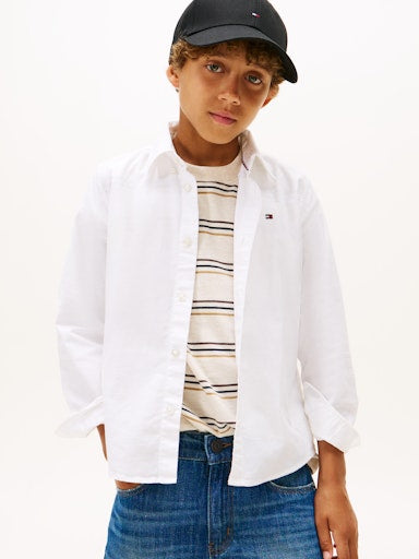 Hemden lange mouw wit Tommy Hilfiger