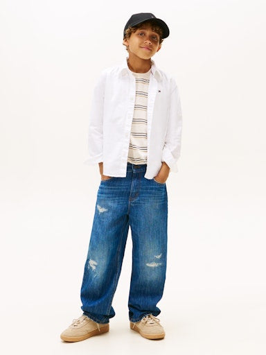 Hemden lange mouw wit Tommy Hilfiger