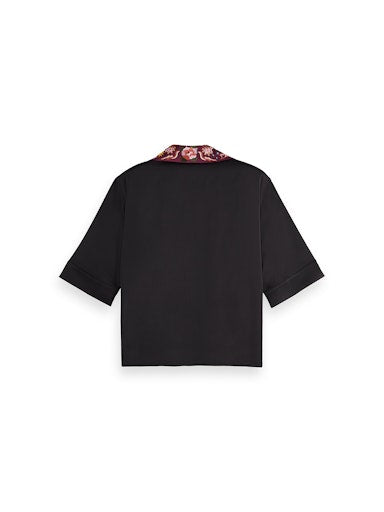 Blouses korte mouw grijs Scotch & Soda