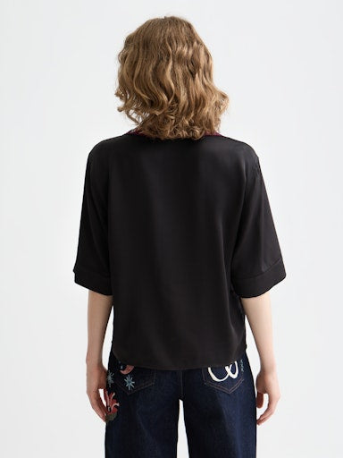 Blouses korte mouw grijs Scotch & Soda