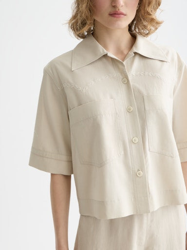 Blouses korte mouw navy Scotch & Soda